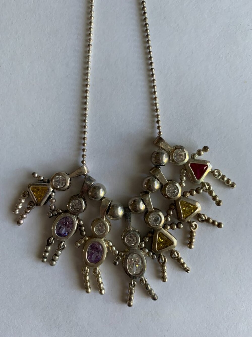 Vintage Sterling Silver Necklace & Charm set